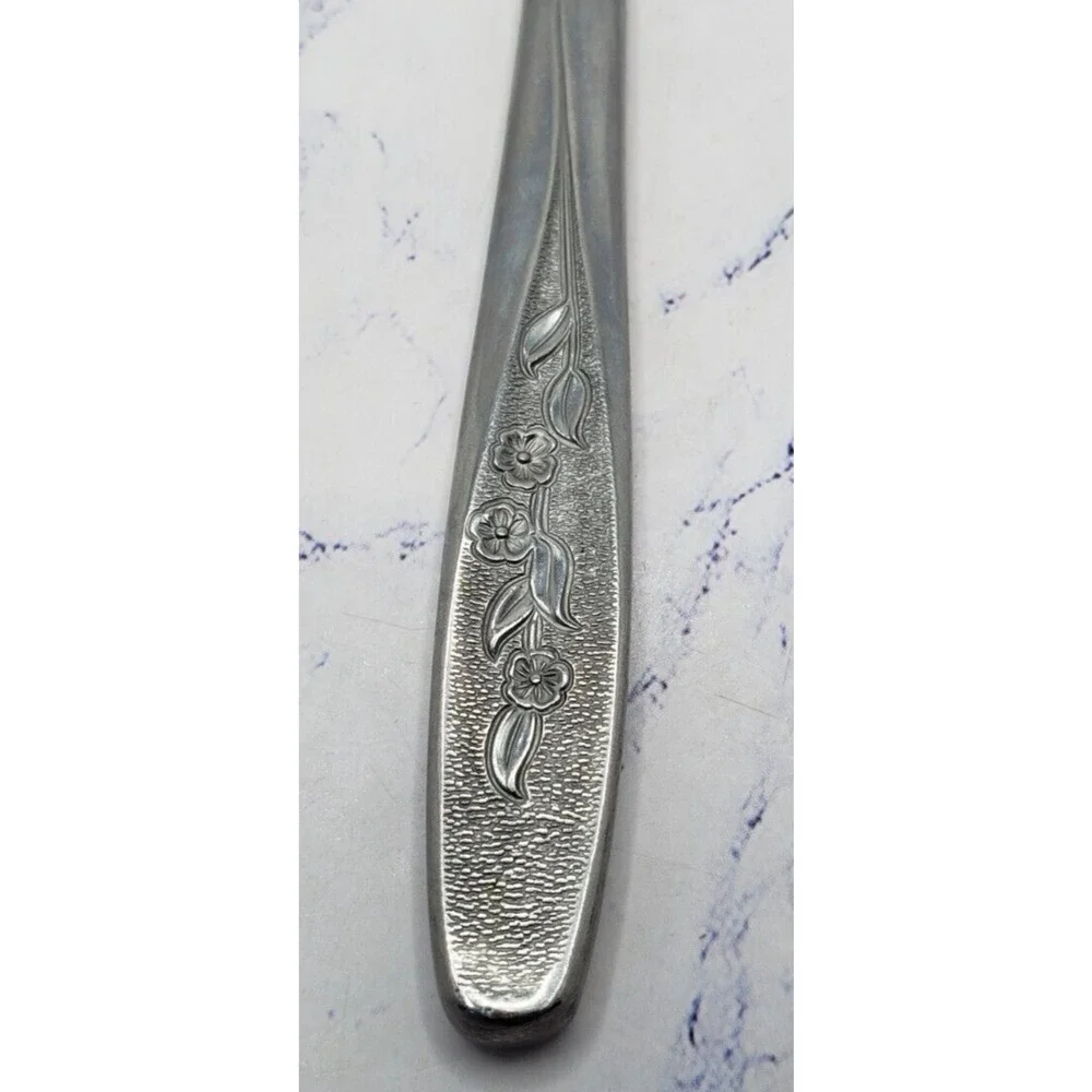 Superior Stainless Steel Flatware USA Radiant Rose Butter Knives Set Of 6